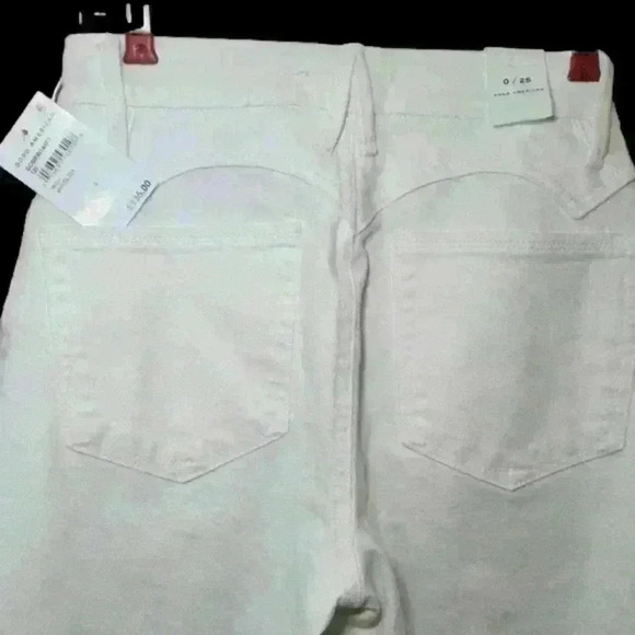Good American white bootcut pants sz 0 NWT - Picture 3 of 4